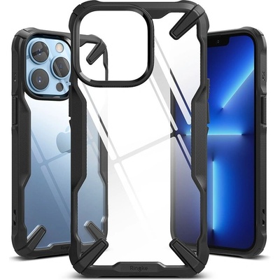 Удароустойчив твърд кейс за iPhone 13 Pro от Ringke Fusion X - с черна рамка (FX550E55) - 10015/50