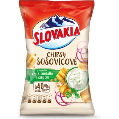 Slovakia Šošovicové chipsy kyslá smotana s cibuľkou