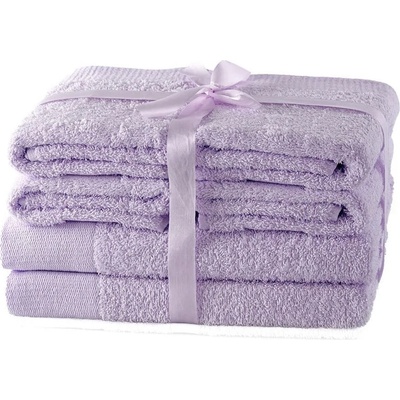 Restilo Памучни хавлии и кърпи за баня в комплект от 6 бр. от тери лавандула Amari - AmeliaHome (120010880)