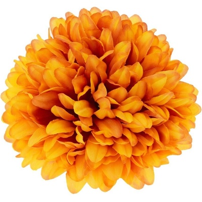 HLAVA CHRYZANTÉMA 10 CM BAL.12KS ORANŽ-ČERVENÁ