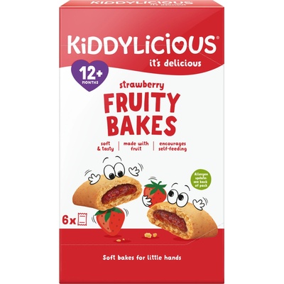 Kiddylicious koláčky s jahodovou náplní 6 x 22 g – Zboží Dáma