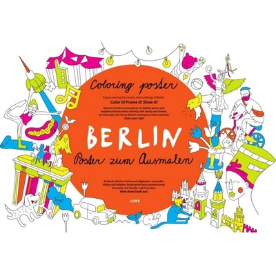 Coloreo Vyfarbovací plagát maľovanka Berlin