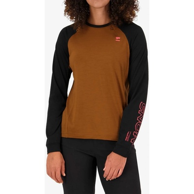 Mons Royale Tarn Merino Long Sleeve caramel/black dámský