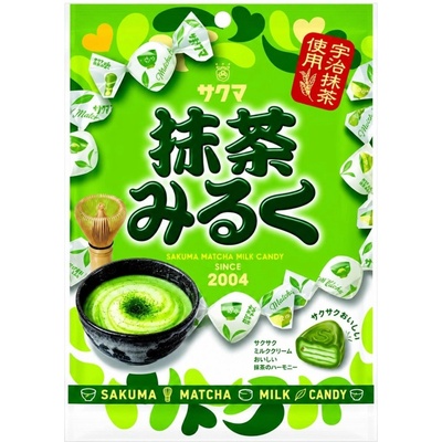 Seika JAP mléčné karamelky s příchutí matcha 58 g