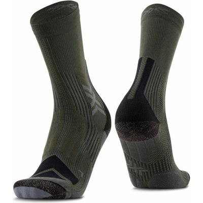 X-BIONIC X-SOCKS HIKE EXPERT SILVER CREW dark sage black