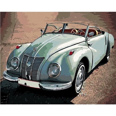 Zuty Malování Podle čísel Zelené Auto Audi 40 x 50 Cm Plátno Rám