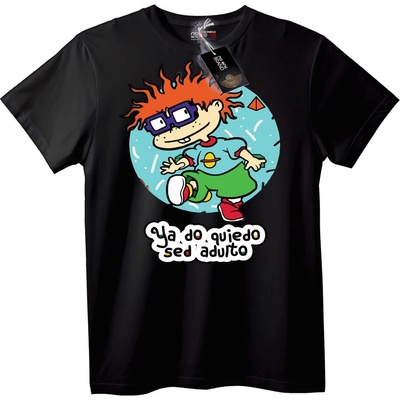 NOONEBRAND Тениска Чъки: Не Искам да Бъда Възрастен - 7XL, Black