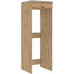 vidaXL Шкаф за пералня Дъб 67, 5 x 68 x 200 см Инженерна дървесина (3422791)