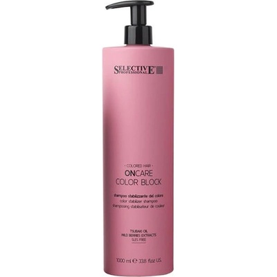 Selective Professional Подхранващ шампоан за запазване цвета на боядисаната коса Selective ON Care Color Block Shampoo 1000ml