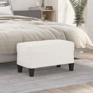 vidaXL Пейка, бежово, 70x35x41 см, микрофибърен плат (349450)