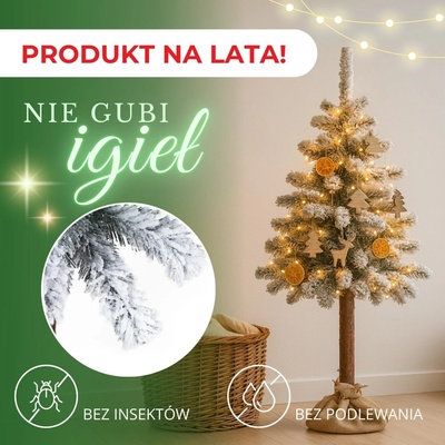Springos CT0201 ZASNEŽENÝ SMREK NA KMENI 160 CM