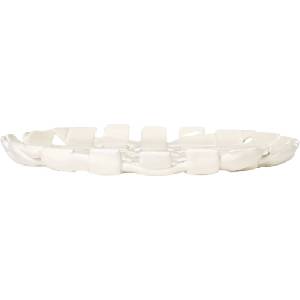 Ferm Living Чиния за сервиране Plait 30 см мръсно бяло (1104269920)