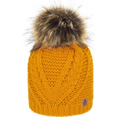 Jail Jam dámská čepice ren faux fur žlutá