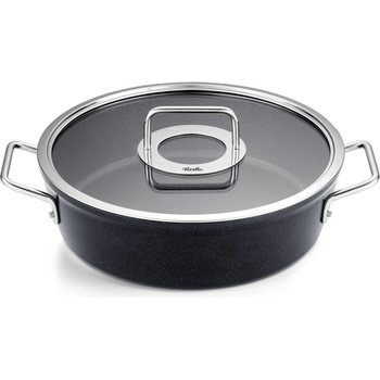 Fissler Плитък съд за готвене ADAMANT 28 cм, черен, алуминий, Fissler (FS156125280000)