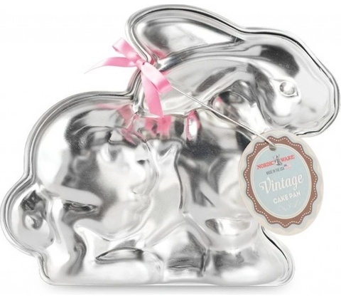 Nordic Ware forma velikonoční zajíček stříbrná 710 ml