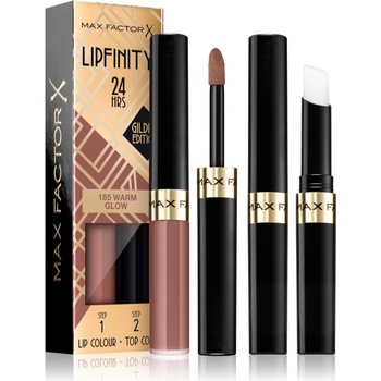Image 1 of MAX Factor Lipfinity Gilded Edition дълготрайно червило с балсам цвят 185 Warm Glow 4, 2 гр