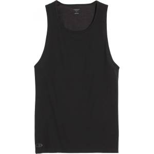 Icebreaker Мъжко мериносово термобельо Icebreaker Anatomica Tank Merino base layer - Black / Monsoon (015-0441-0112)
