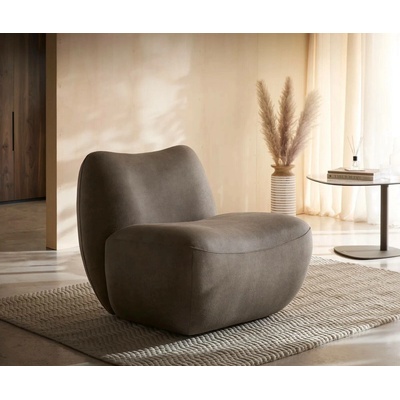 Delife Zena 75x85 cm taupe vintage