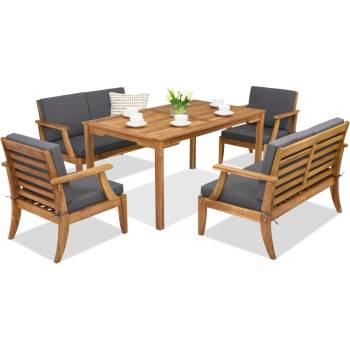 Image 1 of Garden Point Градински мебели от акациево дърво Danang Apetito 6 Garden Point (GAP414-6)