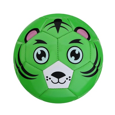 Детска кожена футболна топка с животни 12 см. М21-090