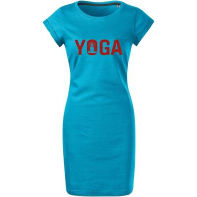 Dámské šaty Yoga tyrkysová