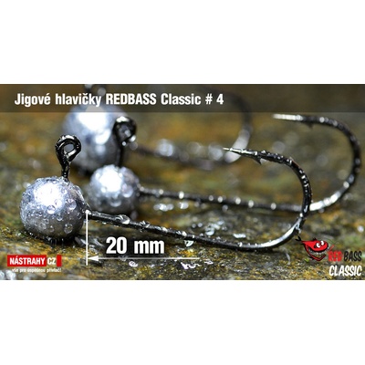 NASTRAHY.cz Jigová hlavička REDBASS Classic #4 20 mm 1,5 g 5 ks