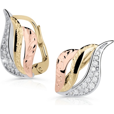 Danfil dámské zlaté 4540 lesklý povrch zapínání klapka – Zboží Dáma