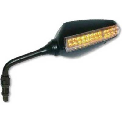 FAR univerzální levé zrcátko s blinkrem LED barva černá (sada pro FAR7166)