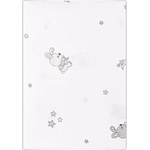 Lorelli Чаршаф от ранфорс Lorelli - Little Rabbits, 150 х 100 cm, сив (20051326601) - ozone