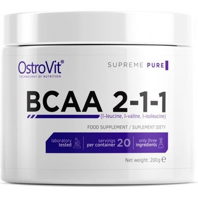 OstroVit BCAA 2: 1: 1 Powder [200 грама] Неовкусен