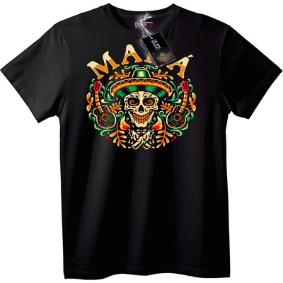 NOONEBRAND Тениска Мексикански Skull - M, Black