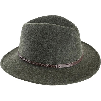 Barbour Tack Fedora Olive Melange