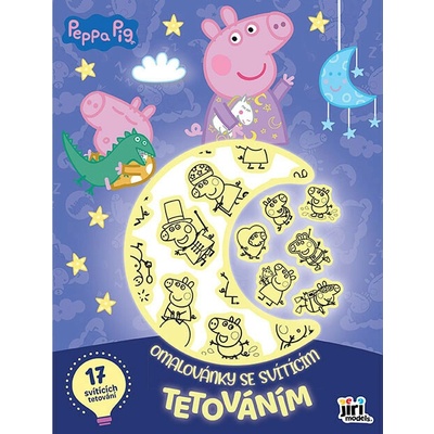 Jiri Models Omaľovánky so svietiacim tetovaním Prasiatko Peppa
