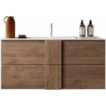 LC Mobili Jupiter комплект долен шкаф и стенен умивалник кафяв 101x53x47 см (433963-S100)