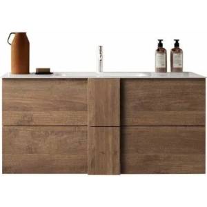 LC Mobili Jupiter комплект долен шкаф и стенен умивалник кафяв 101x53x47 см (433963-S100)