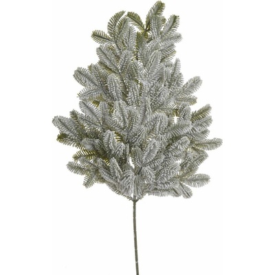 Zasněžená větvička jehličí 65 cm