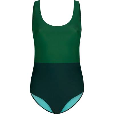 INASKA Дамски бански костюм INASKA Women's Swimsuit Pure Swimsuit - Dark Green / Moss Green - размер XL (150-6070-0314)