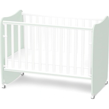 Lorelli Бебешка кошара Lorelli Premium - Stars, 60 x 120 cm, бяло/млечнозелено (10150610040A)