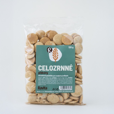 Ravita Piškóty celozrnné 120 g