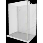 Mexen Kioto стена за душ кабина Walk-in 90 x 75 x 30 cm, прозрачна, матиран никел - 800-090-075-221-97-00-030 (800-090-075-221-97-00-030)