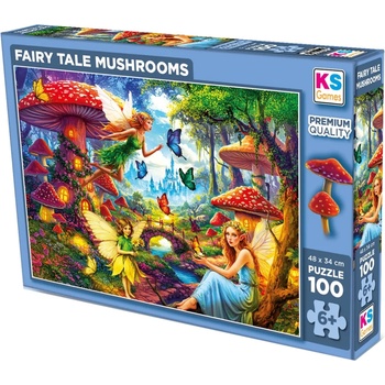 KS Games Пъзел KS Games от 100 части - Приказни гъби (31502)