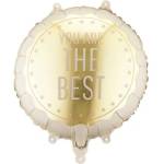 Party Deco Кръгъл фолиен балон You Are The Best със златист надпис (FB340)