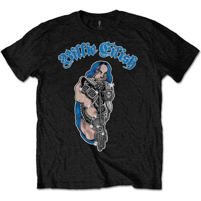 Billie Eilish Bling Glitter Print Black