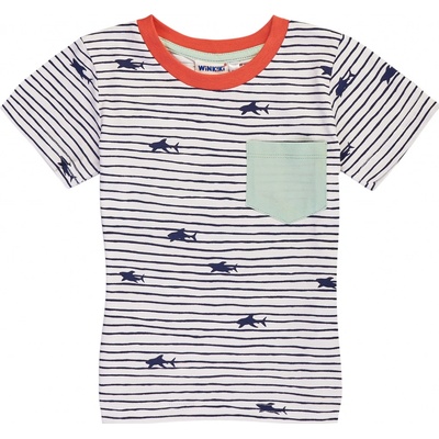 Winkiki kids Wear chlapecké tričko Marine bílá