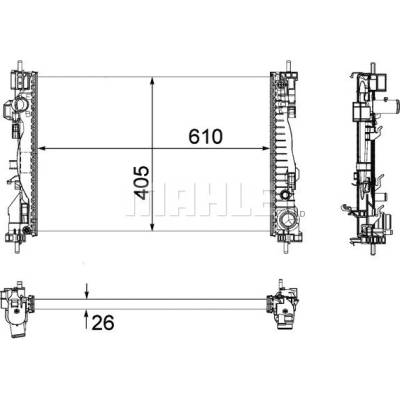 MAHLE Chladič, chlazení motoru CR1178000P
