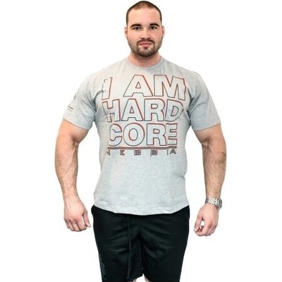 Nebbia pánske tričko HardCore 390 šedé