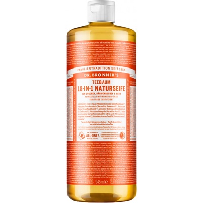 Dr. Bronner's přírodní tekuté mýdlo s tea tree 18v1 945 ml