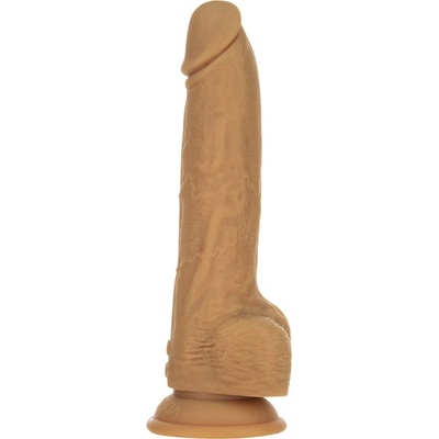 Naked Addiction 7.5" Rotating & Thrusting Vibrating Dong with Remote Skin