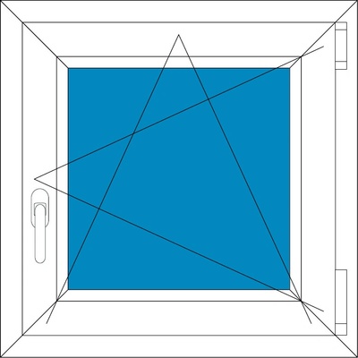 Ekosun Plastové okno 60x110 cm Otevírací a sklopné Ekosun 7 Swisspacer Ultimate Bílá - Antracit