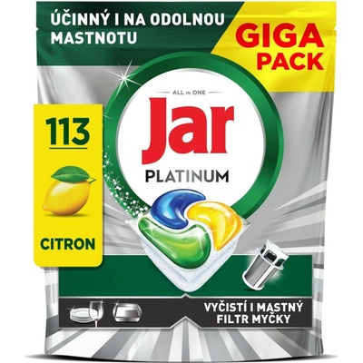 Jar Platinum Lemon kapsle do myčky 113 ks